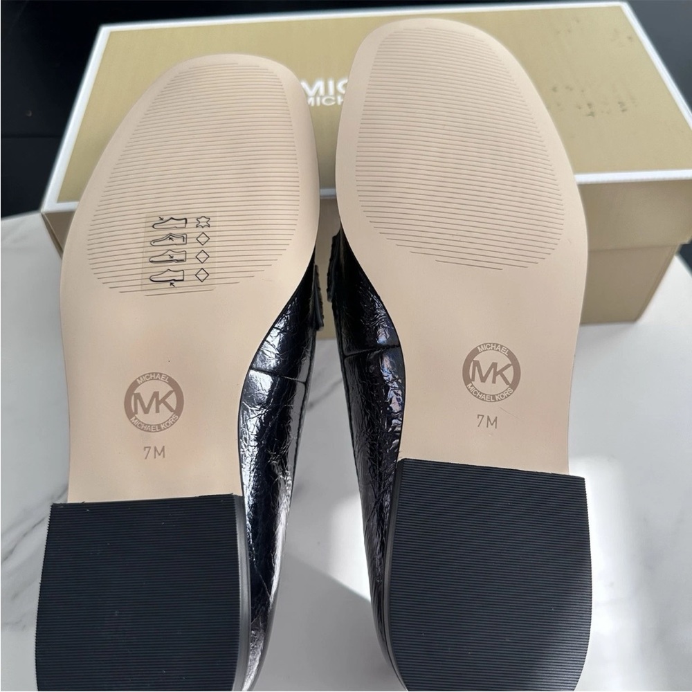 HOST PICK, Design Posh Party — Michael Kors Silver Loafers, Sz 7 - Picture 5 of 6